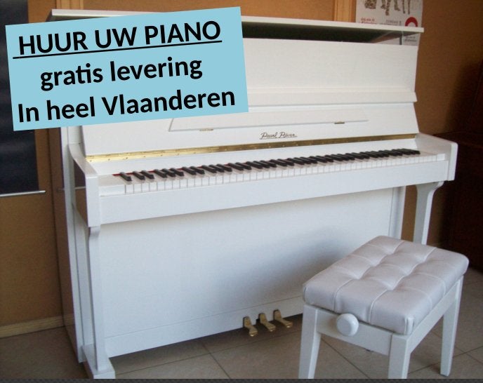 Reserveer nu je huurpiano voor het nieuwe academiejaar!, Musique & Instruments, Pianos, Brillant, Comme neuf, Piano, Noir