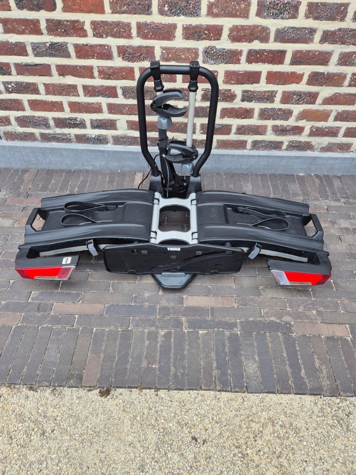 Thule EasyFold XT2 933 Fietsendrager, Auto diversen, Fietsendragers, Zo goed als nieuw, Trekhaakdrager, 2 fietsen, Brede banden