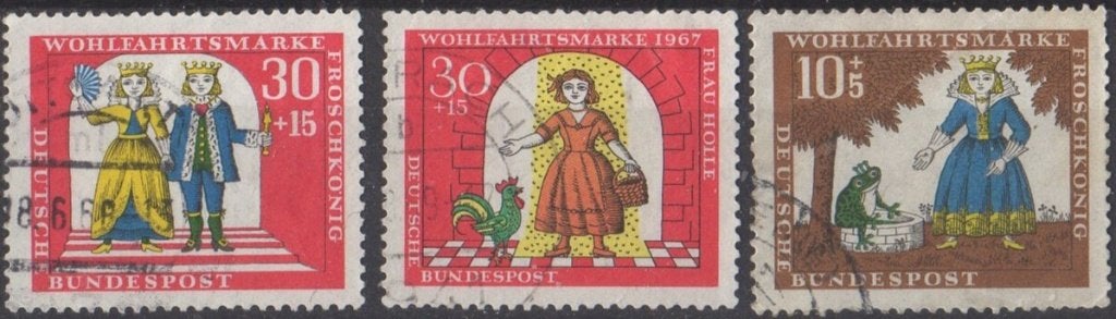 Duitsland - Sprookjes van Grimm - 1967, Ophalen of Verzenden, Gestempeld
