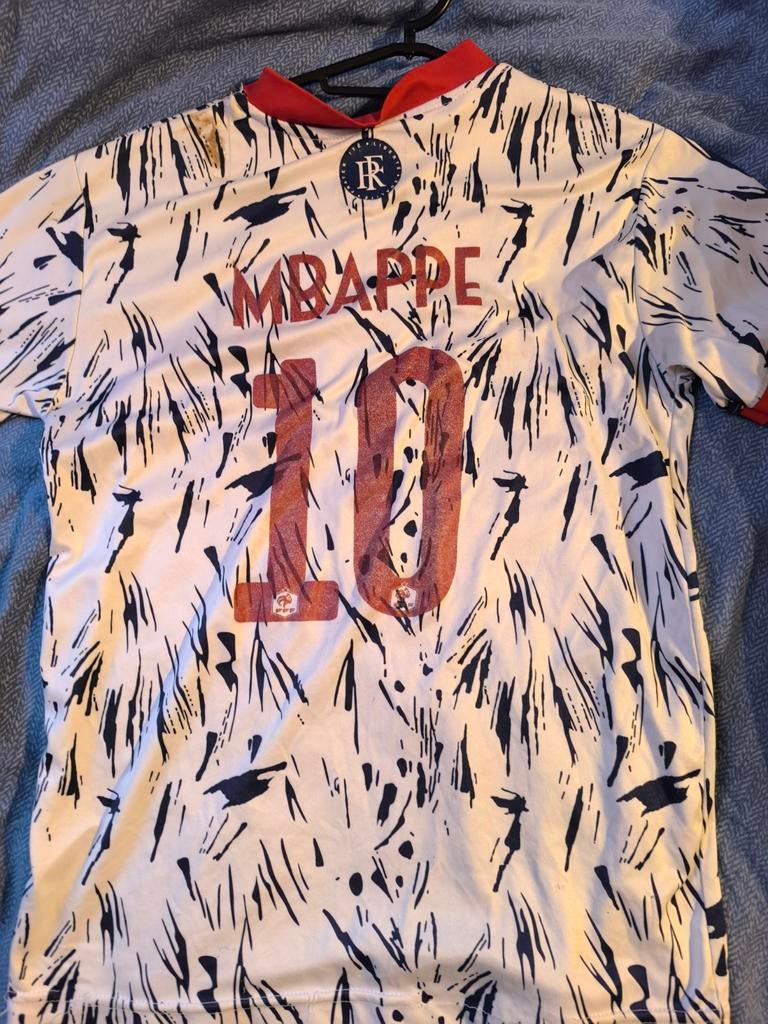 Voetbal shirt Kylian Mbappé Frankrijk, Taille XS ou plus petite, Enlèvement, Utilisé, Maillot