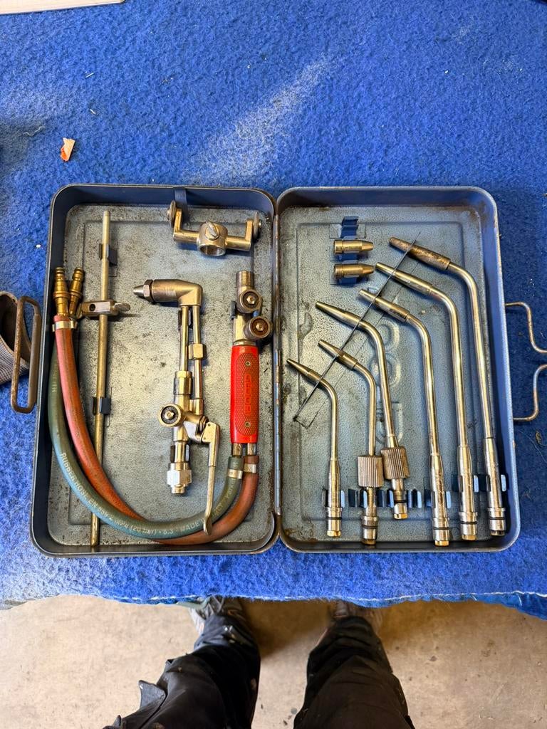 Coffret chalumeau gloor - soudage - oxycoupeur, Bricolage & Construction, Enlèvement, Comme neuf