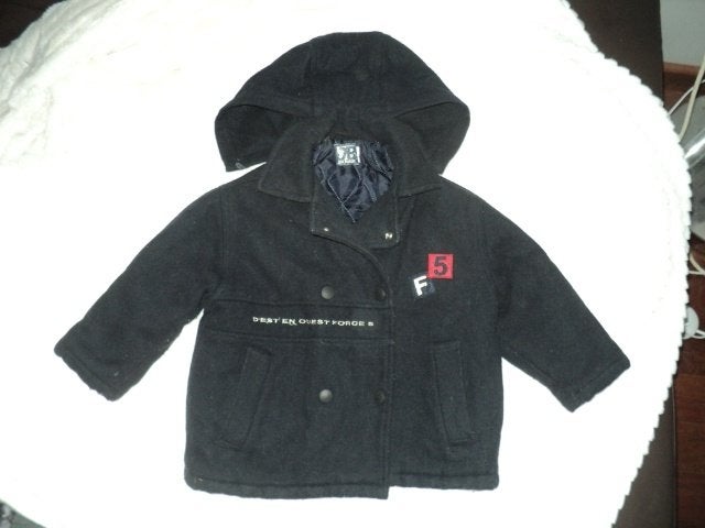 jean bourget, un manteau d'hiver 70%laine/ taille 98cm 3a, Enlèvement ou Envoi, Manteau
