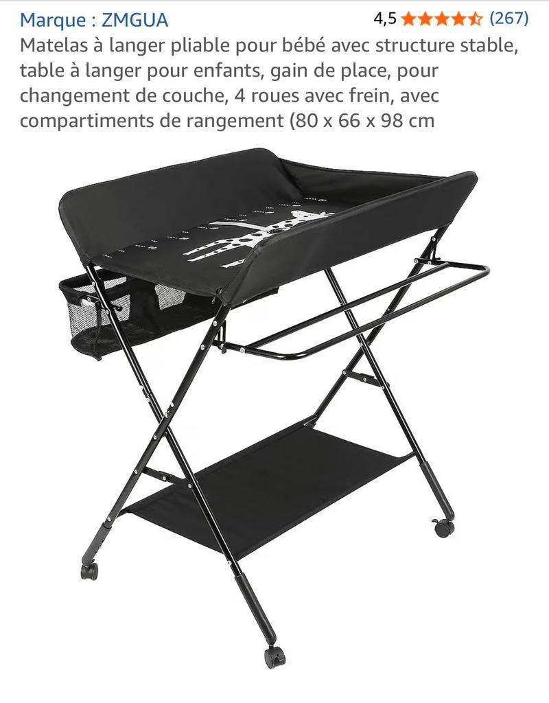 Table à langer pliante neuve, Neuf, Autres marques, Enlèvement, Autres types