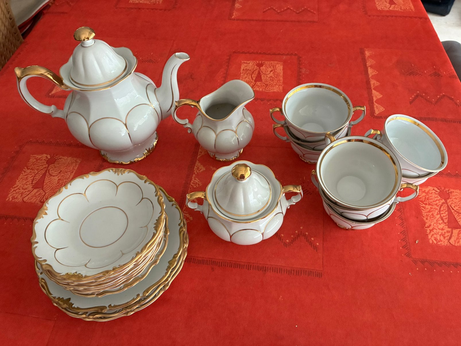 Service thé/café vintage porcelaine, Antiquités & Art, Enlèvement