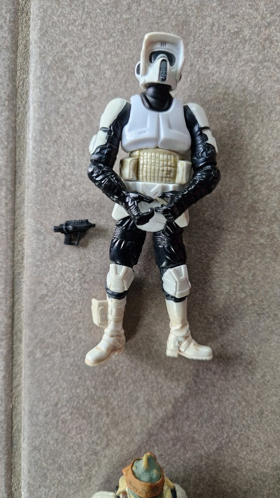 Star Wars Hasbro AT-ST Solo Biker Scout barada figuren, Verzamelen, Ophalen of Verzenden, Gebruikt, Actiefiguurtje