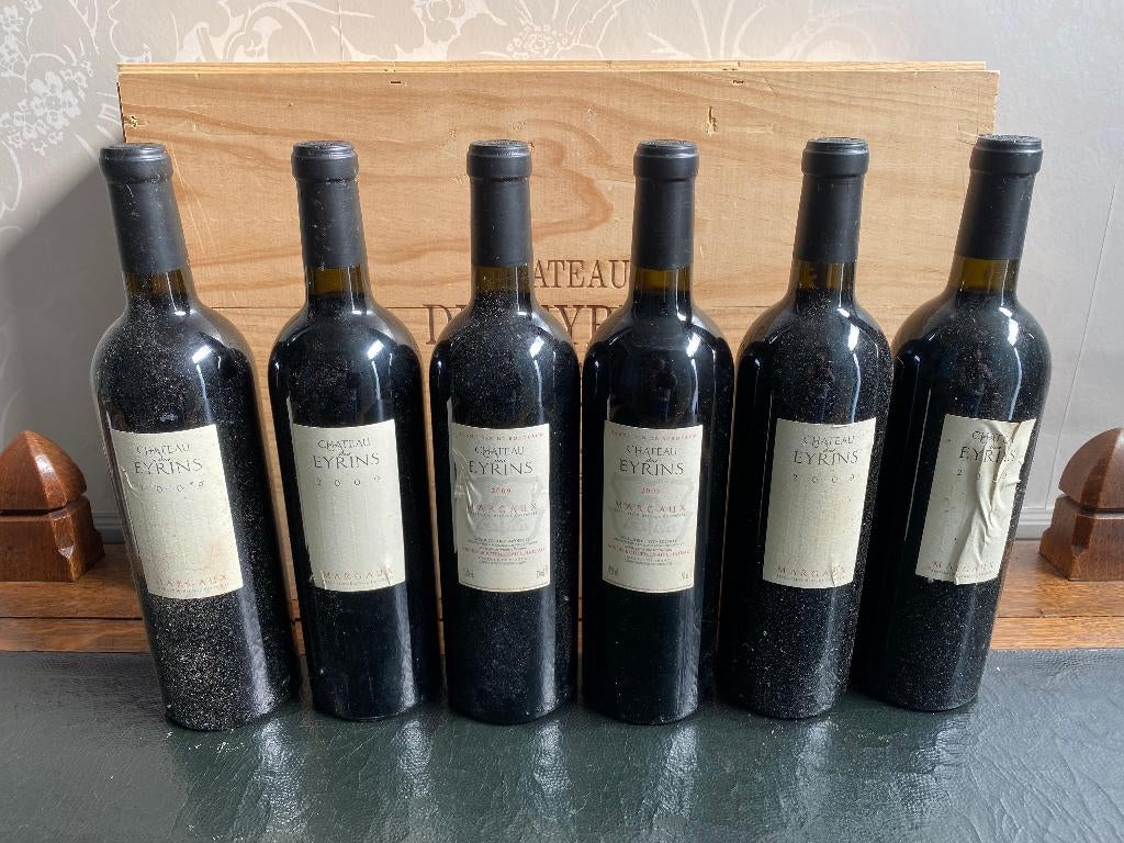 6 Fles Margaux "Chateau Des Eyrins" 2009, Frankrijk, Nieuw, Ophalen of Verzenden, Rode wijn