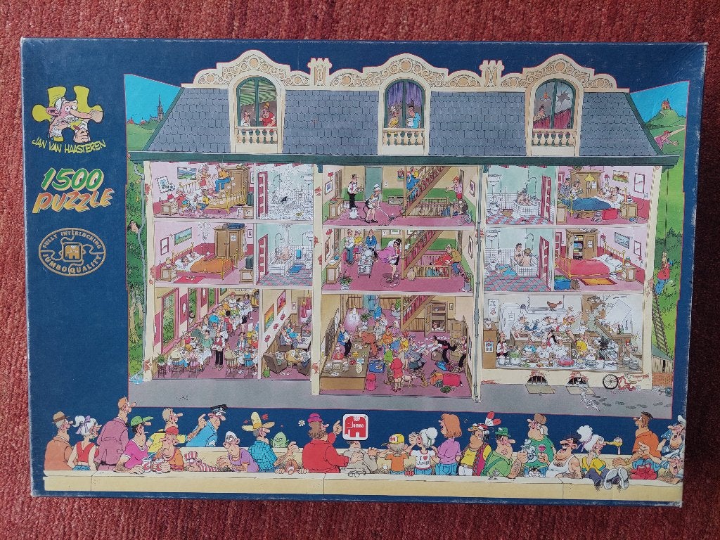 puzzel 1500 - Jumbo Van Haasteren - hotel, Ophalen of Verzenden, 500 t/m 1500 stukjes, Zo goed als nieuw, Legpuzzel
