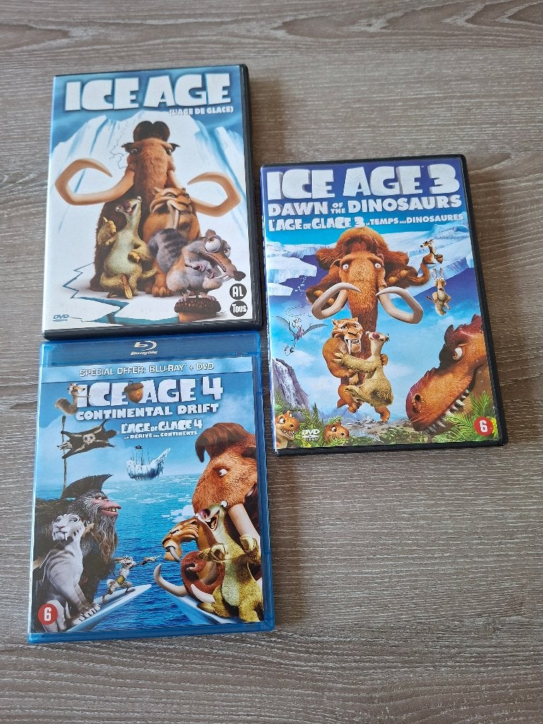 3 DVD's ICE AGE  (3 = 3€), Ophalen of Verzenden, Zo goed als nieuw, Animatie, Film