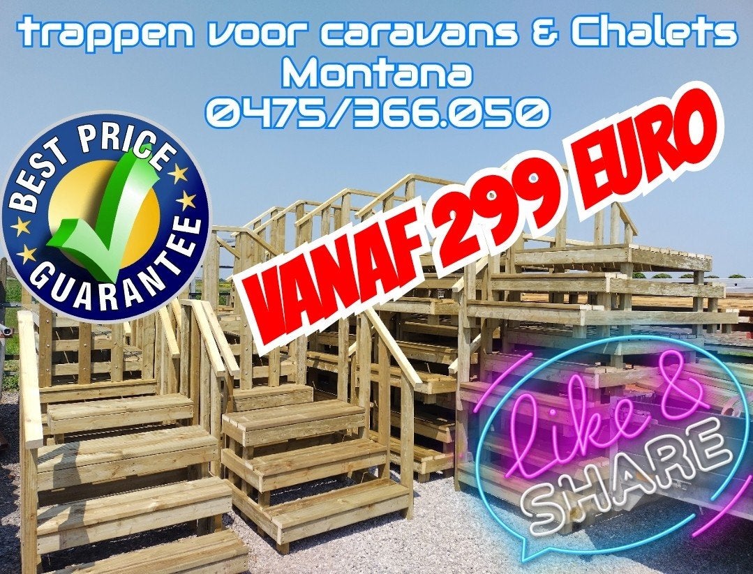 Nieuwe trappen aan export prijzen, Caravans en Kamperen