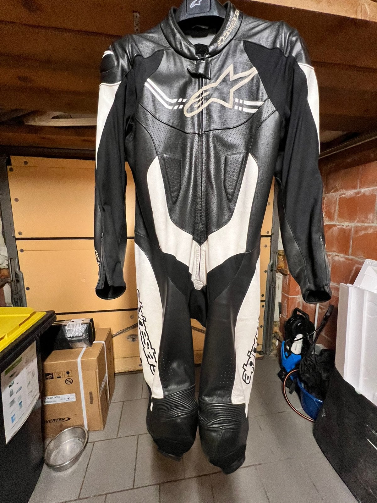 Combi Alpinestars Challenger V2 Leather Suit, Motos, Enlèvement, Seconde main, Hommes, Manteau | cuir