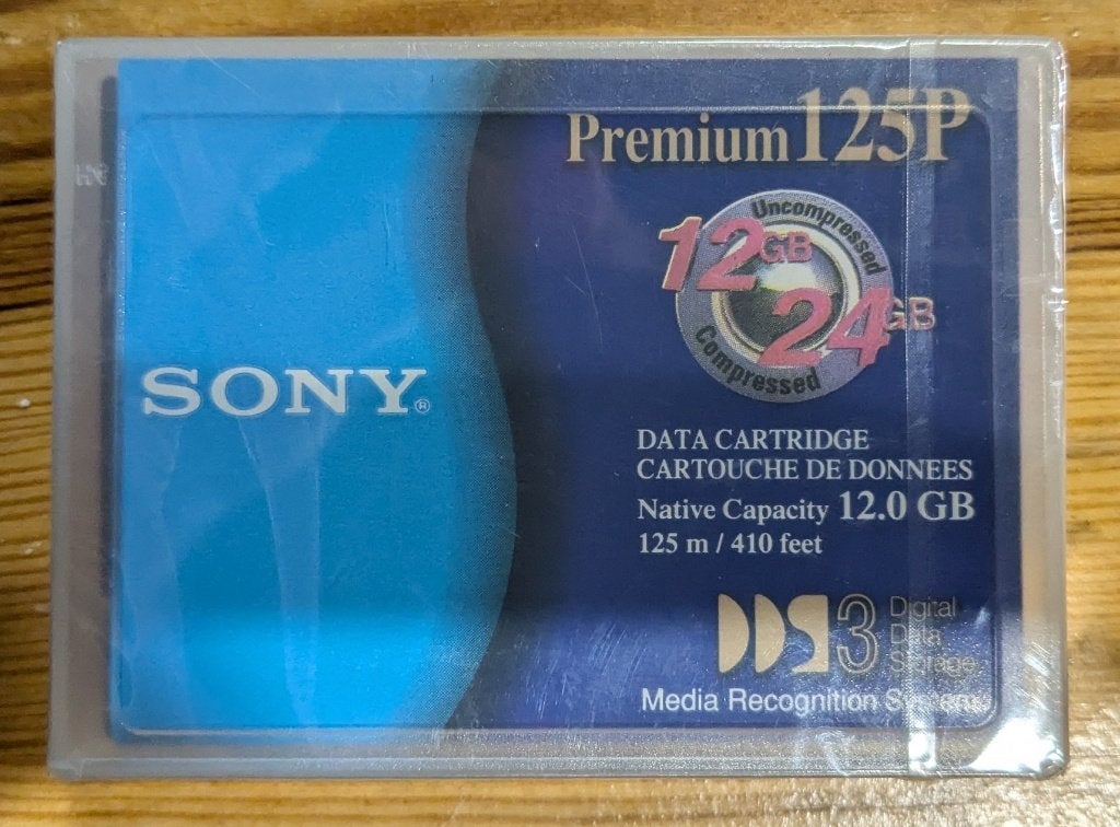 Cartouche données Sony DDS DGD125P Premium 12 Go x12 (035), Enlèvement ou Envoi, Neuf, Autres types