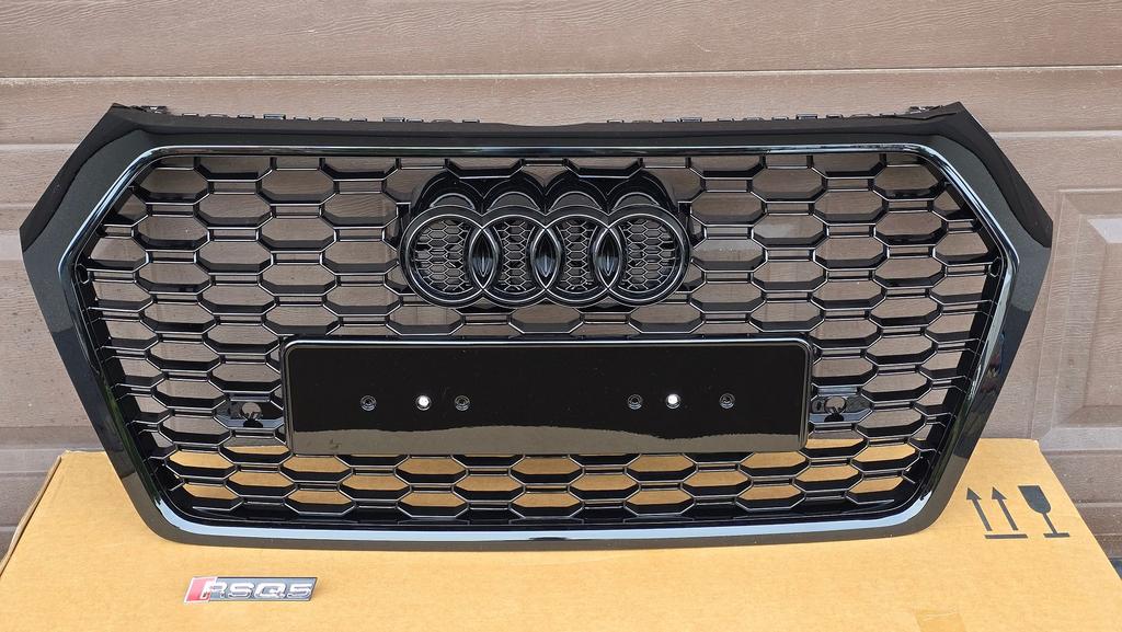 Grill Audi Q5 80A RS LOOK HOOGLANS ZWART NIEUW bj.2016-2020, Neuf, -, Origine de la pièce connue, -