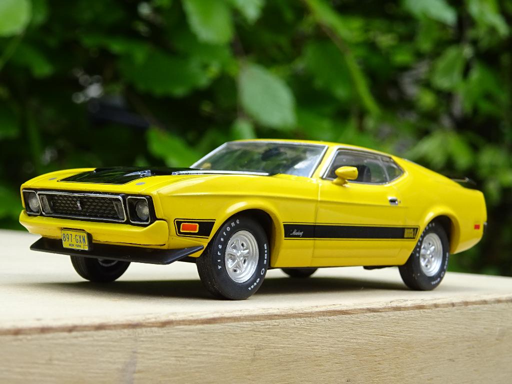 1971 Ford Mustang Mach 1- 351 Ram Air - 1/43, Ophalen of Verzenden, Zo goed als nieuw, Auto