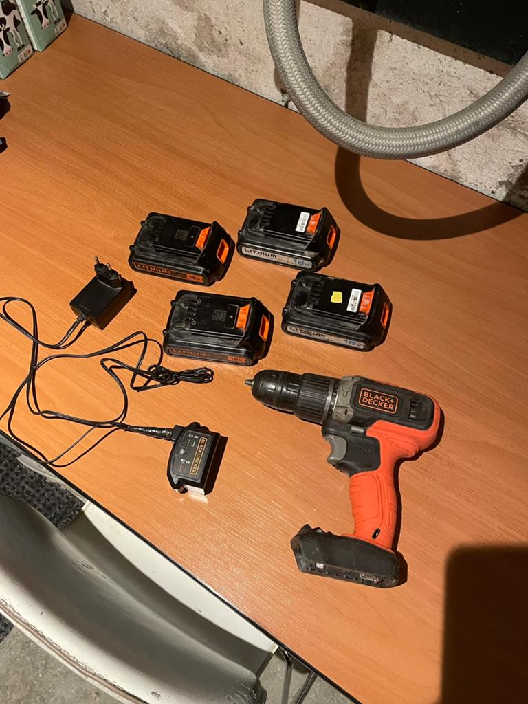 Klopboor black&decker, Ophalen, Gebruikt
