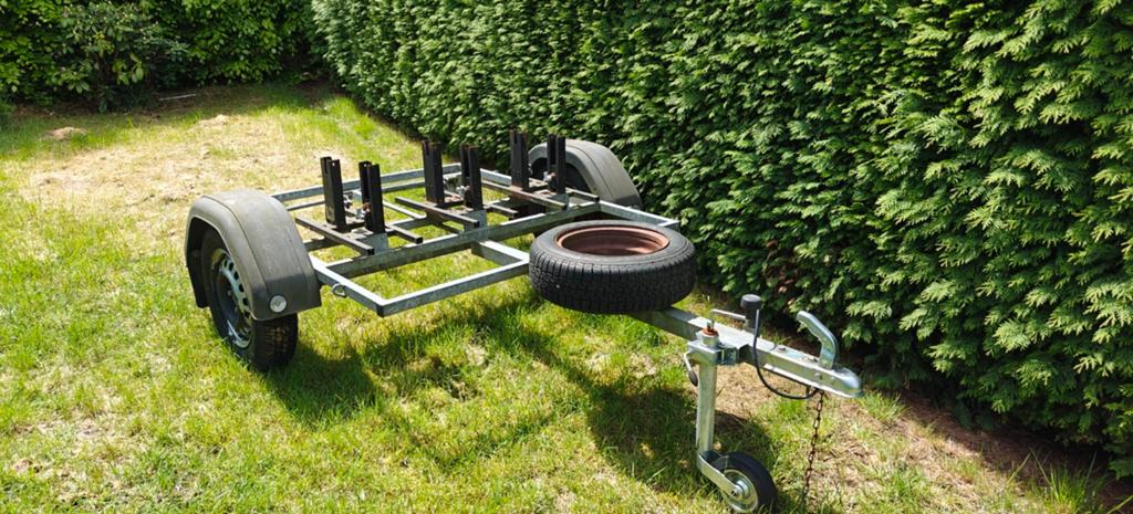 Fiets aanhangwagen/ aanhanger voor zes fietsen, Ophalen