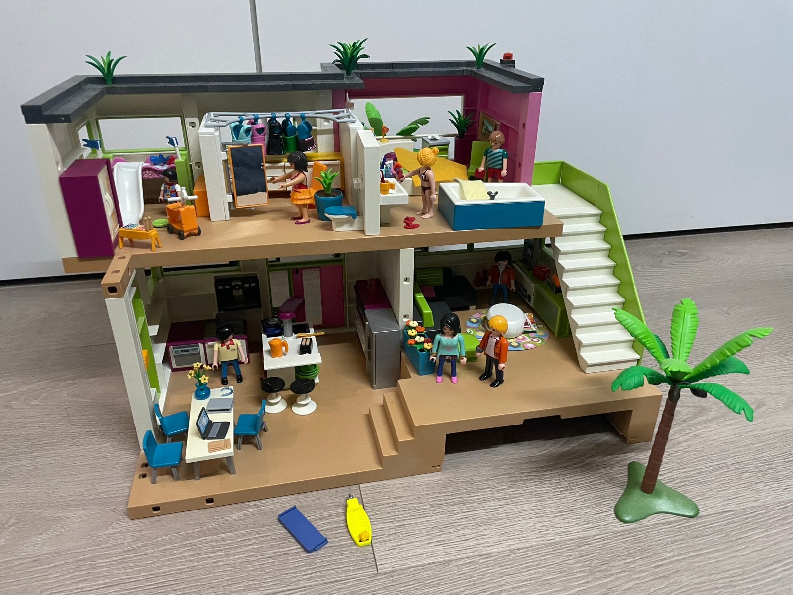 Playmobil City life - 5574+5576+5577+5579+5582 +5583 + 5584, Gebouw, Complete set, Ophalen of Verzenden, Zo goed als nieuw