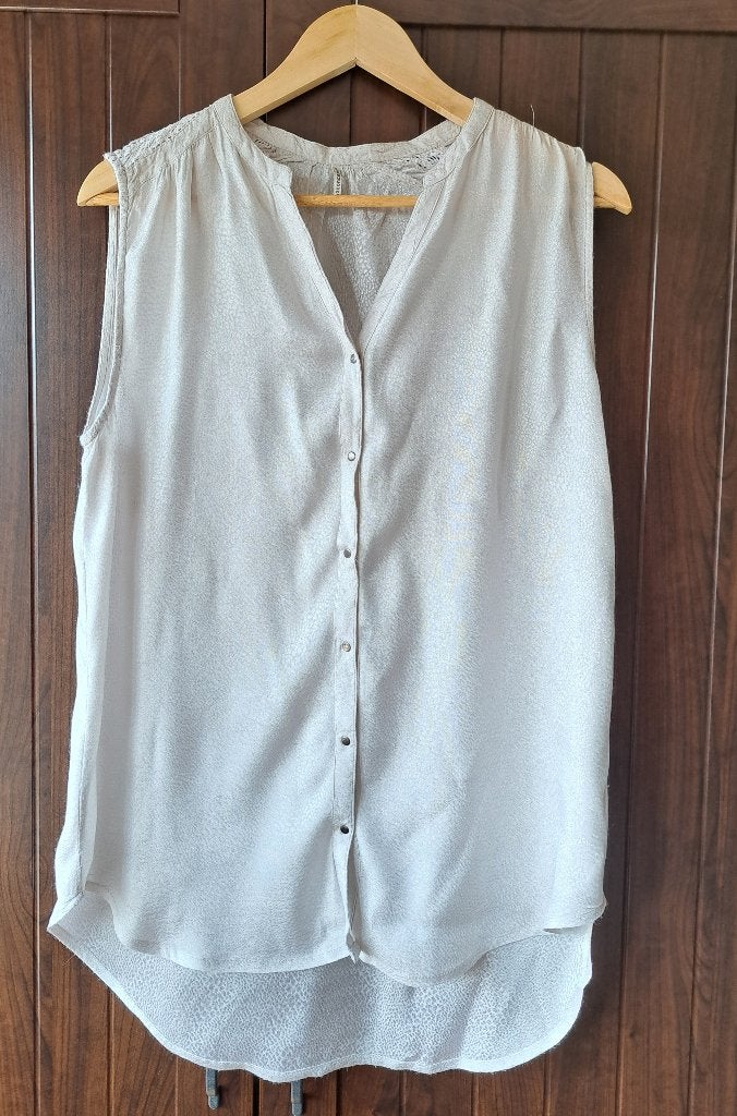 Satijnen blouse van Soyaconcept in maat L, Kleding | Dames, Blouses en Tunieken, Wit, Maat 42/44 (L), Zo goed als nieuw, Soyaconcept