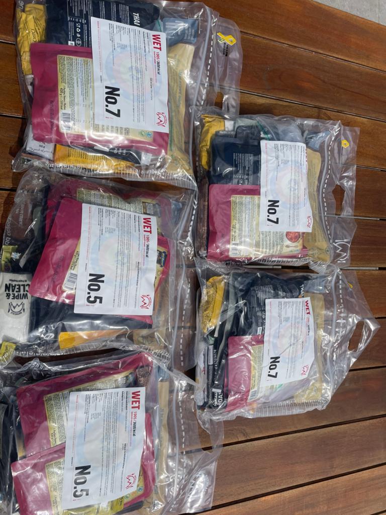 Ration de combat militaire, Envoi