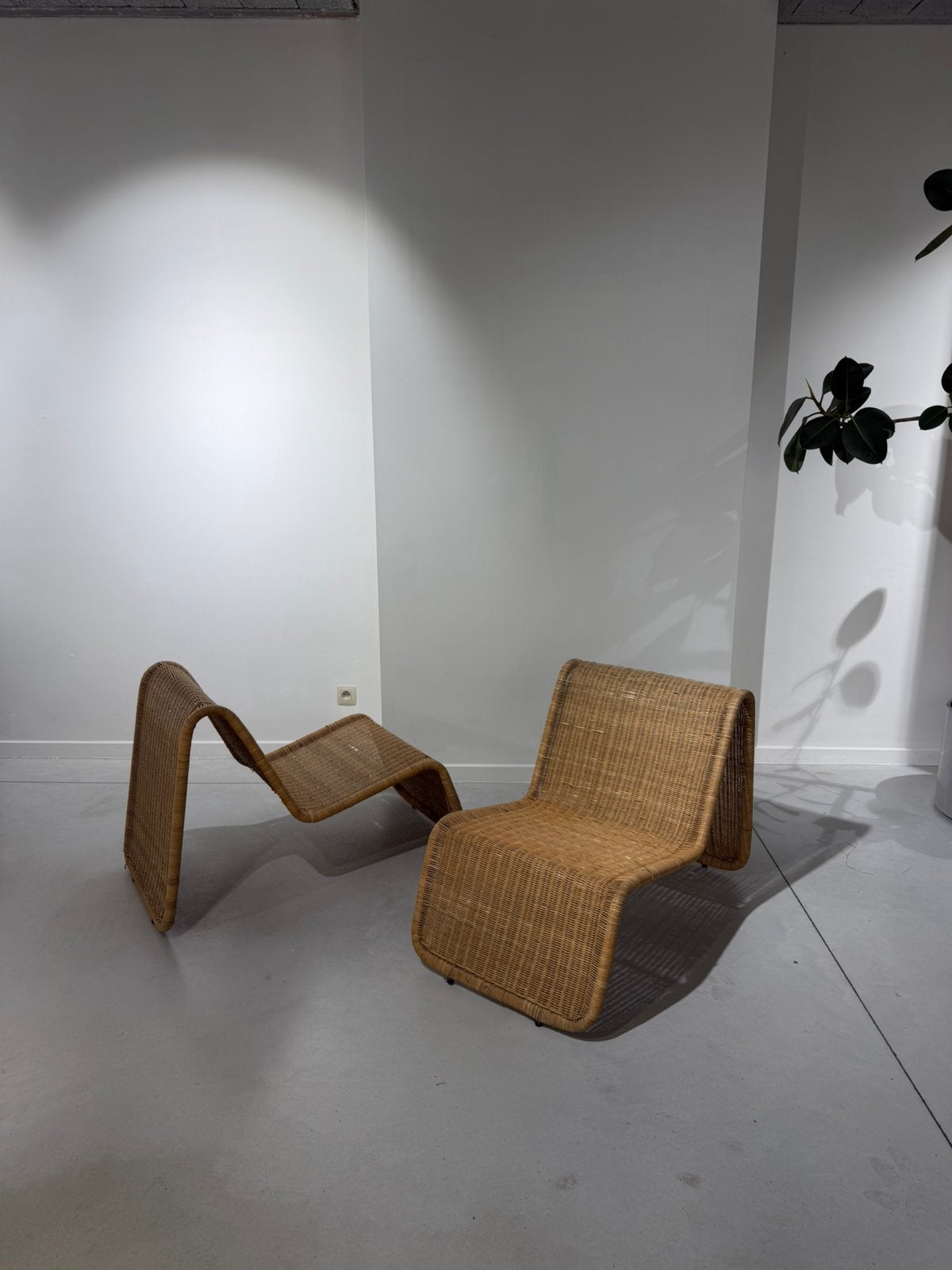 Tito Agnoli — Ensemble de 2 chaises longues design vintage, Maison & Meubles, Enlèvement, Utilisé