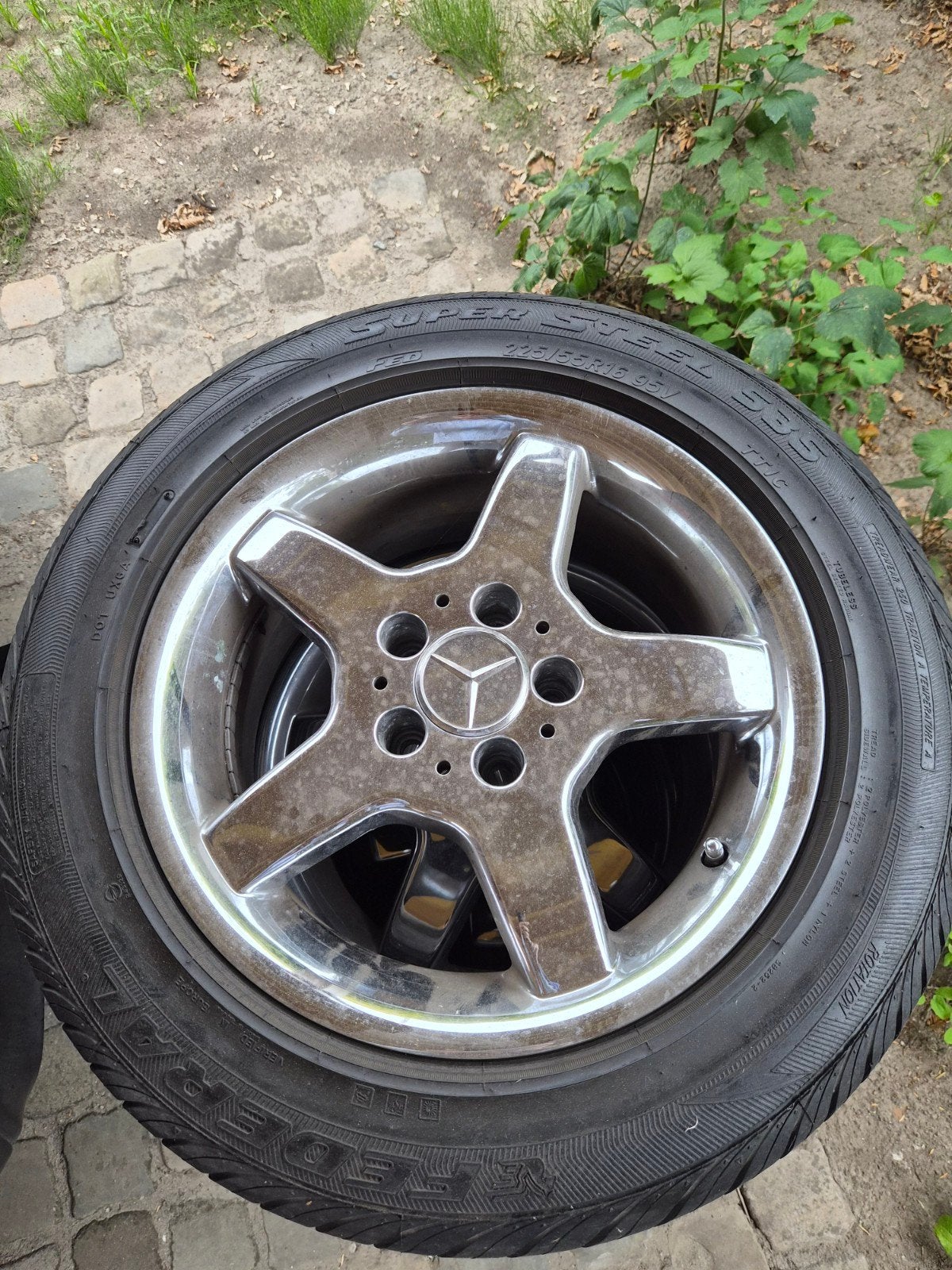 mercedes R129 set velgen met band, Ophalen, Velg(en)