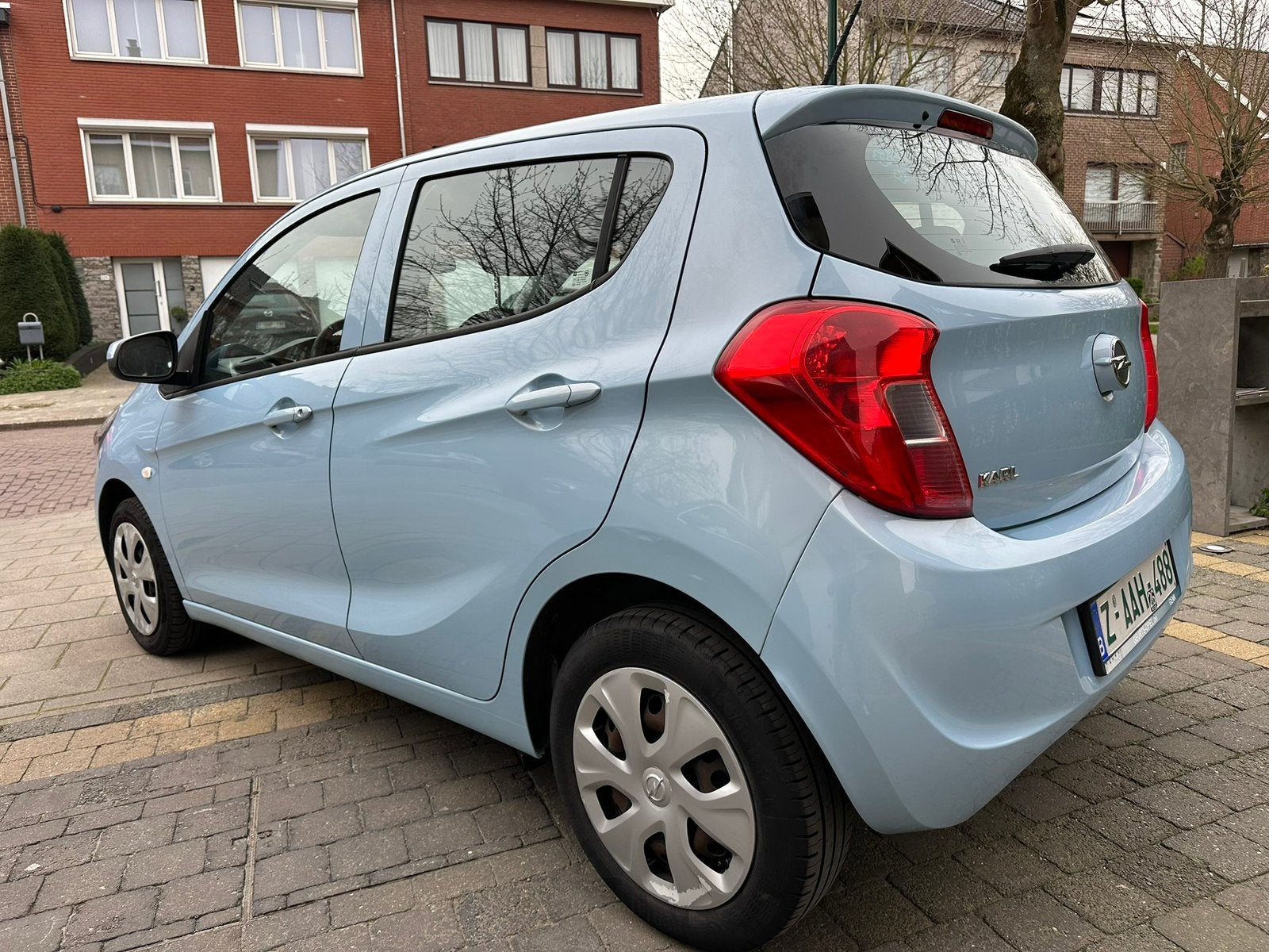 OPEL KARL 1.0 BENZINE AIRCO 55000KM 2016 6450€, Auto's, Opel, Stof, Euro 6, Blauw, Bedrijf