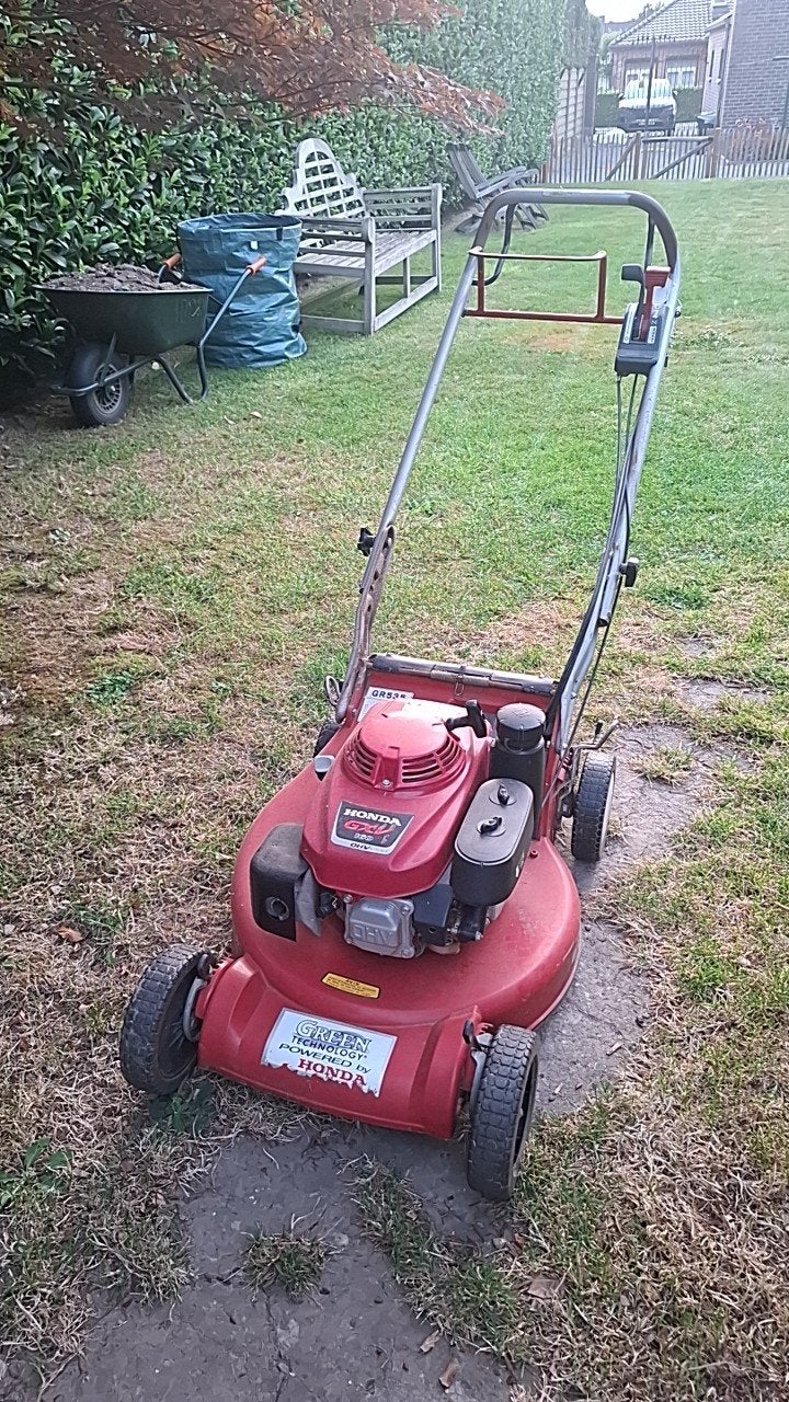 Honda grasmaaier, Tuin en Terras, Grasmaaiers, Ophalen, Honda, Zo goed als nieuw, Benzine-grasmaaier