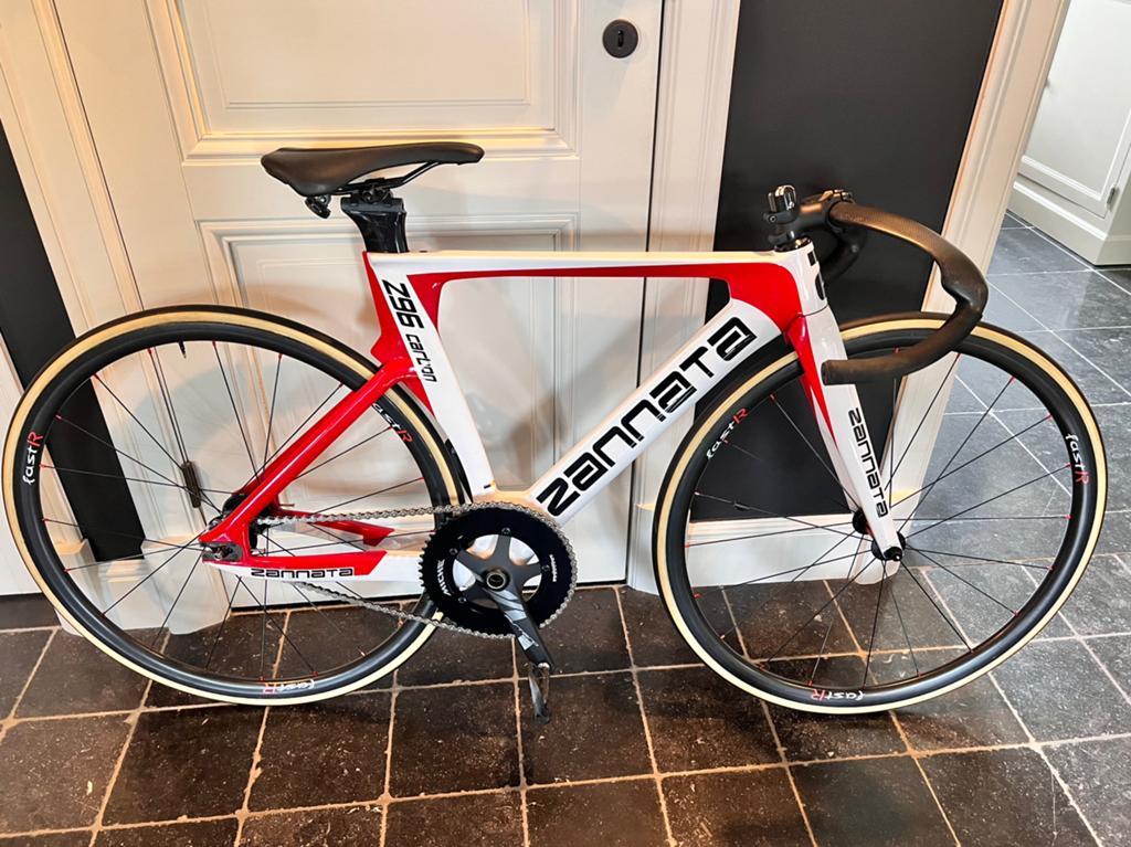 Pistefiets Zanatta Z96 carbon- xxs, Fietsen en Brommers, Fietsen | Racefietsen, Carbon, Heren, Minder dan 49 cm, Zo goed als nieuw