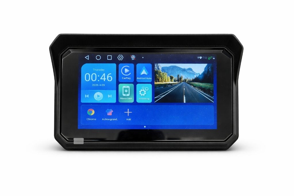 5' inch Motorcycle Waterproof Android Auto-Carplay GPS-TMC, Motoren, Accessoires | Navigatiesystemen, Info@drktech.be, Oosterwennel 35 Genk