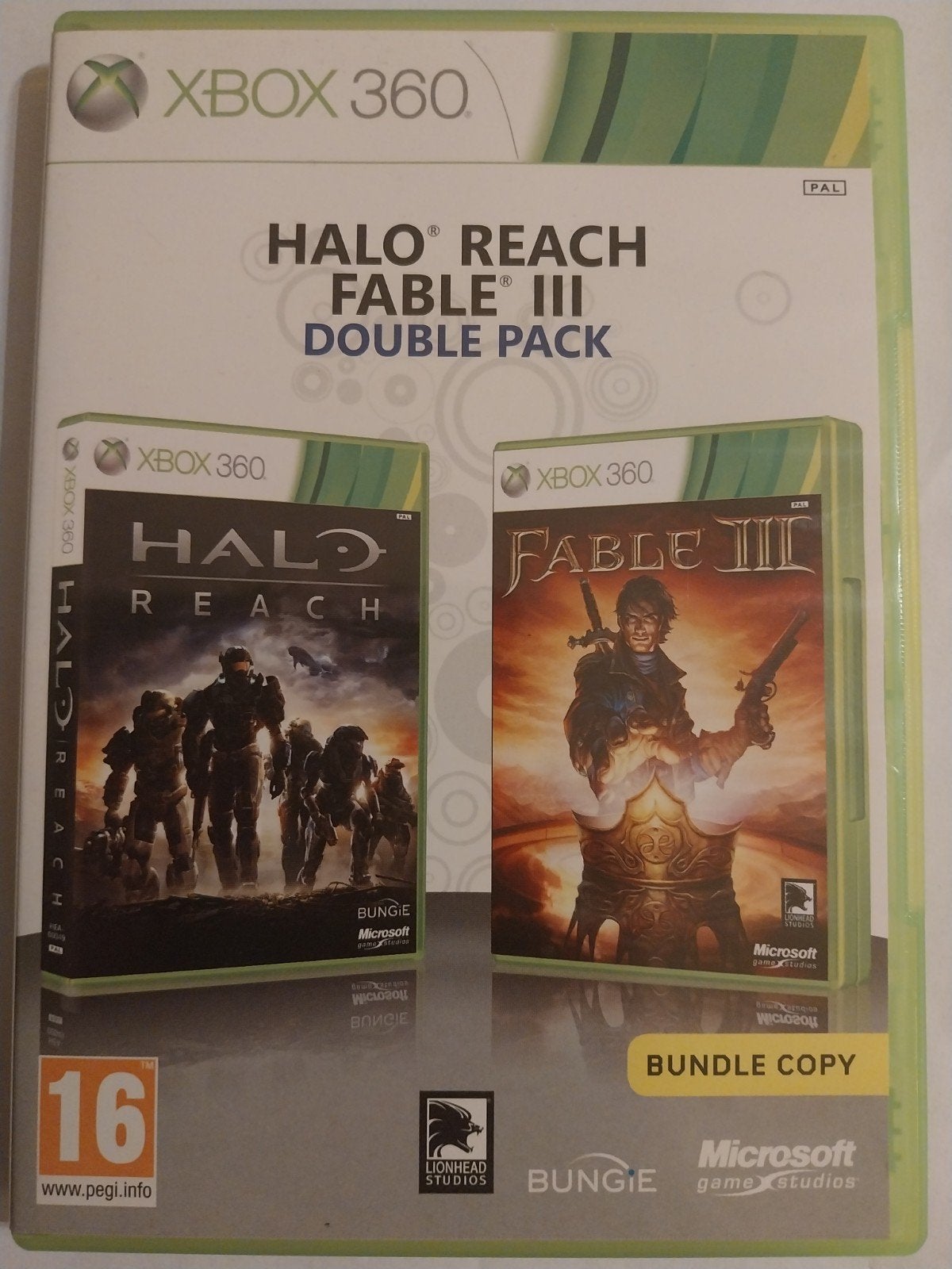 XBOX360 Games. Halo Reach en Fable 3. Double Pack, Enlèvement