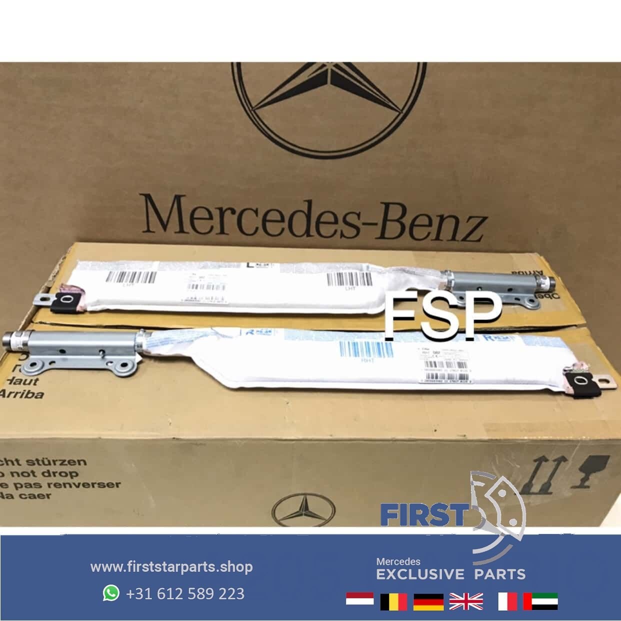 Deur portier airbag Mercedes C Klasse Cabrio 2014-2020 LINKS, Gebruikt, -, Ophalen of Verzenden, -