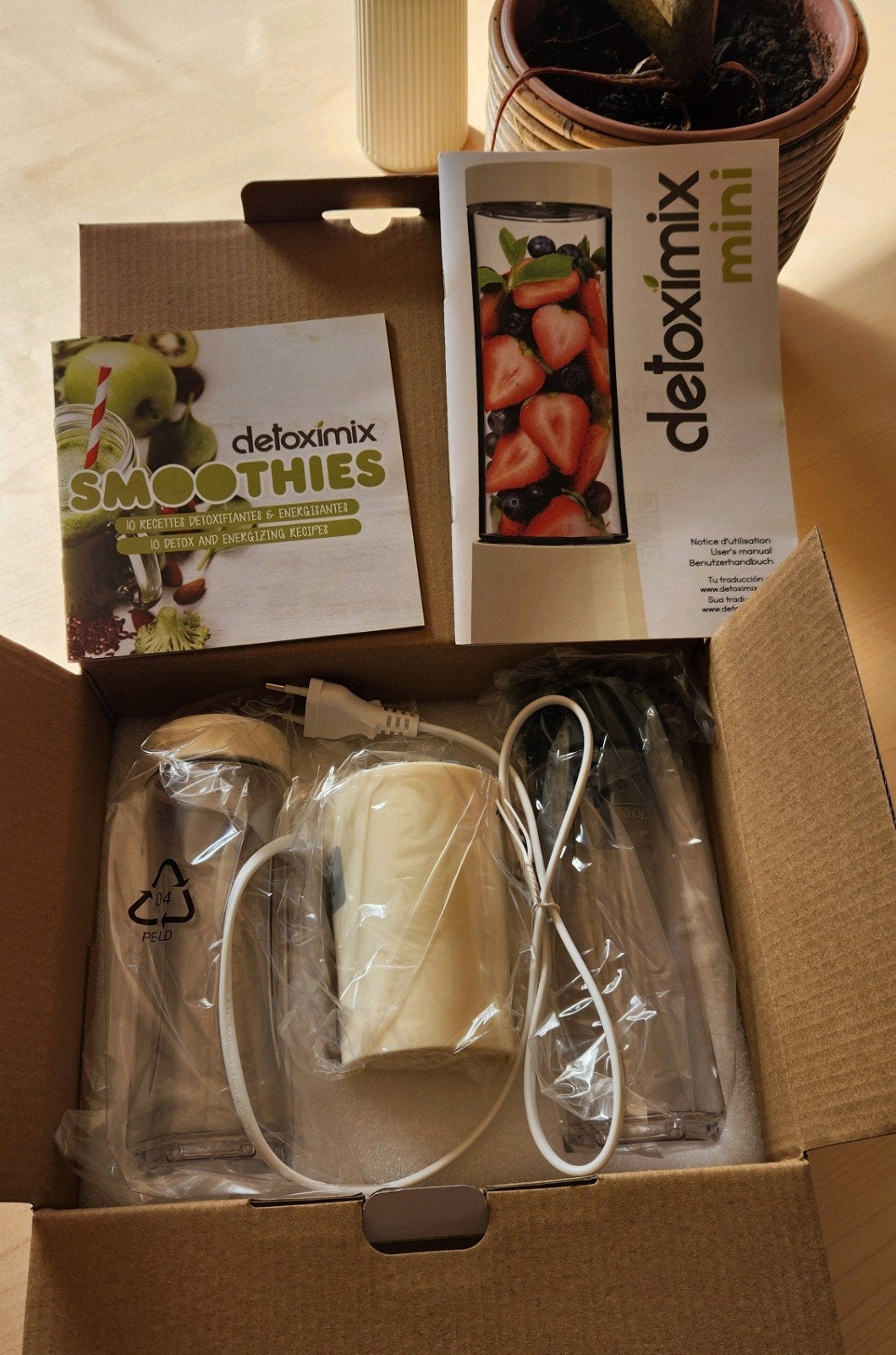 Mixeur personnel Detoximix mini *NEUF* dans son emballage, Electroménager, Enlèvement ou Envoi, Neuf, Mélangeur