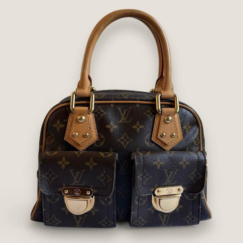 Louis Vuitton Manhattan PM monogram, Ophalen of Verzenden, Gebruikt, Bruin, Handtas