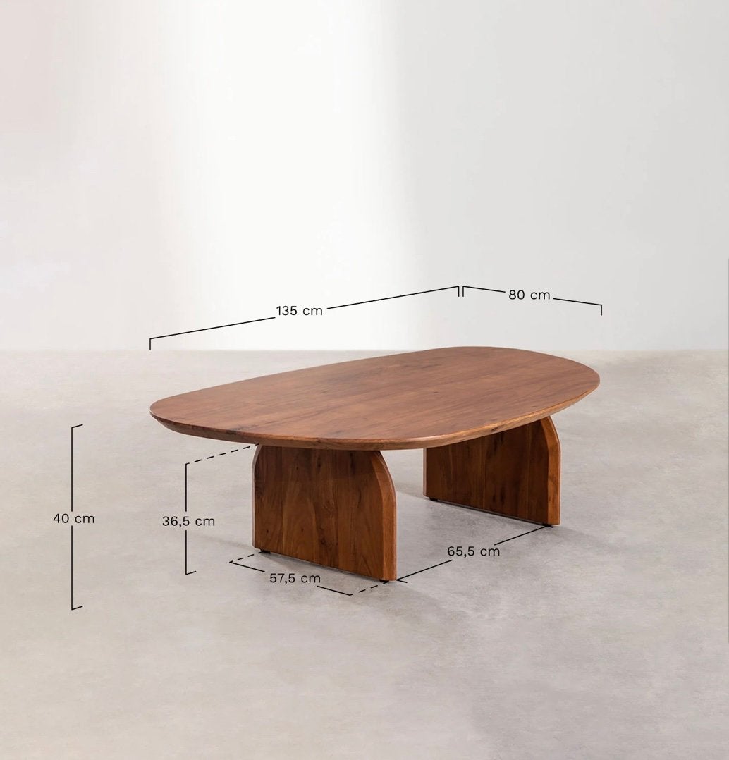 Table basse Noyer, Maison & Meubles, 100 à 150 cm, Enlèvement, Utilisé, 50 à 100 cm