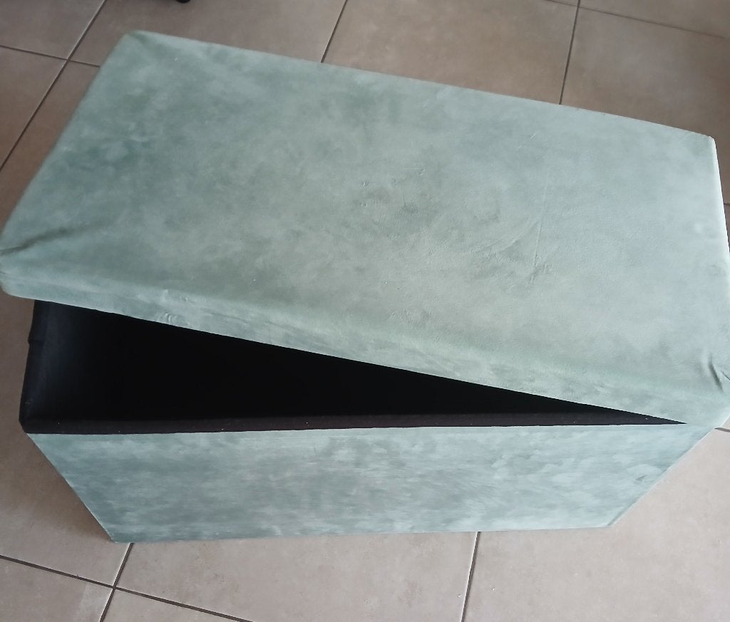 Pouf repliable velours, Maison & Meubles, Neuf, Enlèvement, 50 à 75 cm, Moins de 50 cm