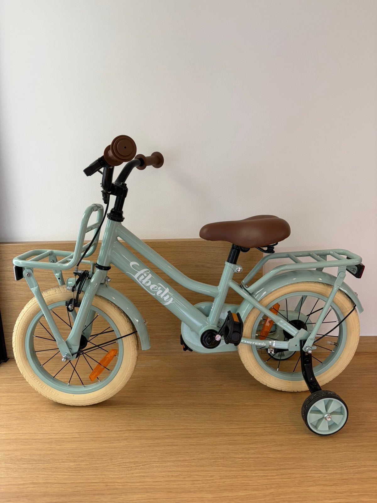 Liberty meisjesfiets Groen 14 inch, Fietsen en Brommers, Ophalen, Nieuw, Minder dan 16 inch, Zijwieltjes