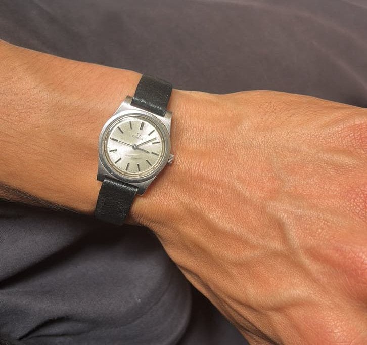 Vintage omega horloge 1974, Ophalen, Zo goed als nieuw, Staal, Omega