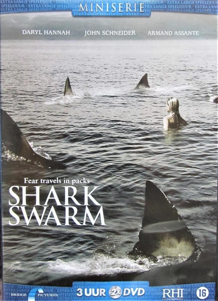 DUBBELE DVD HORROR- SHARK SWARM, Alle leeftijden, Ophalen of Verzenden, Gebruikt, Monsters