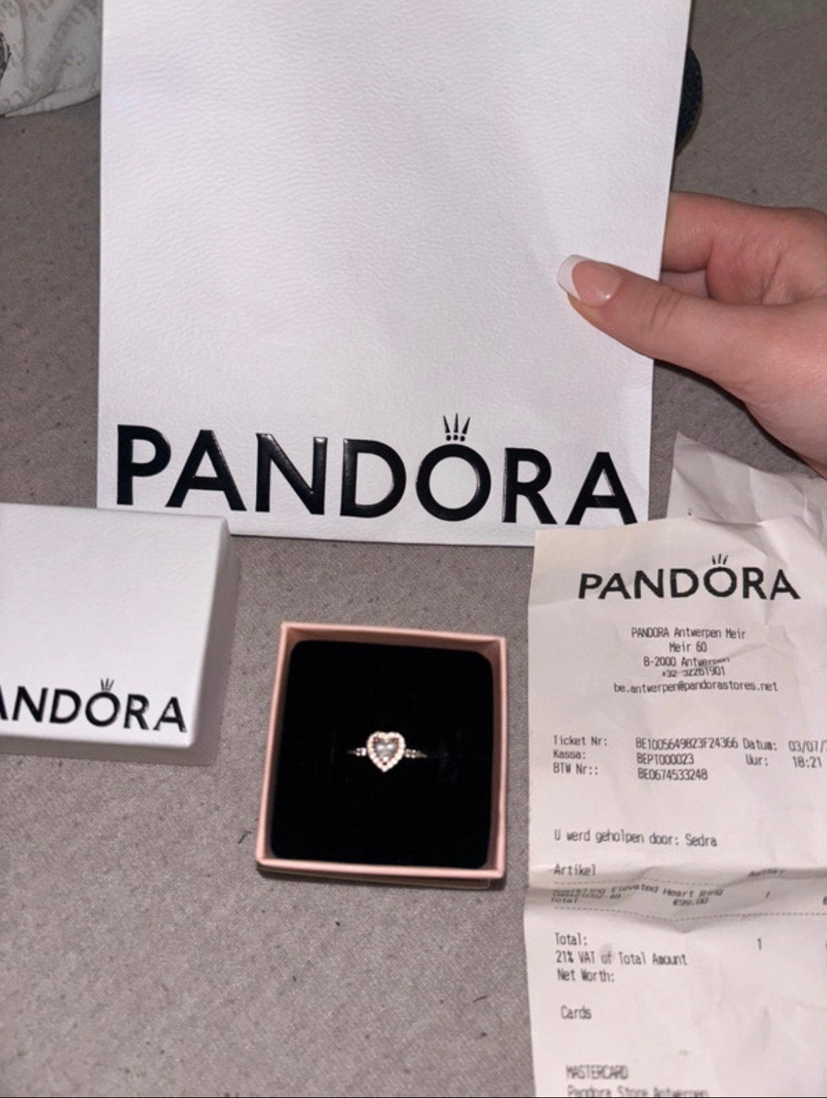 Pandora Ring Rose Gold, Overige materialen, Overige kleuren, 20 of groter, Verzenden