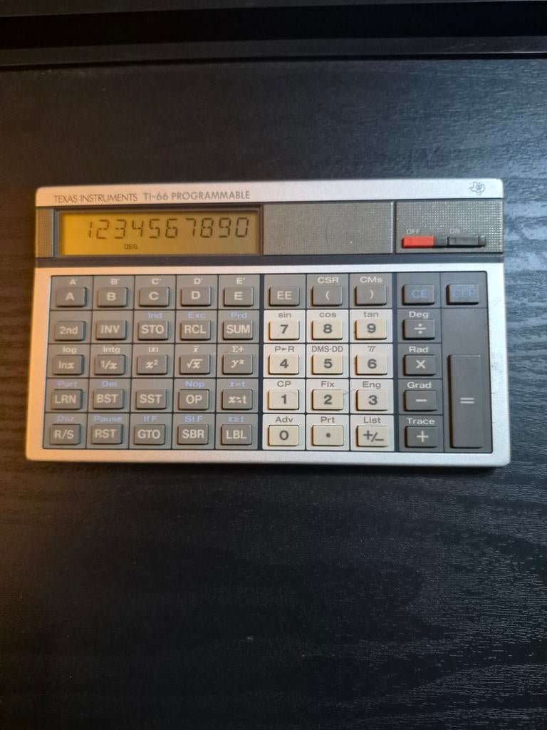 Texas Instruments Ti-66 vintage rekenmachine uit 1983, Ophalen of Verzenden