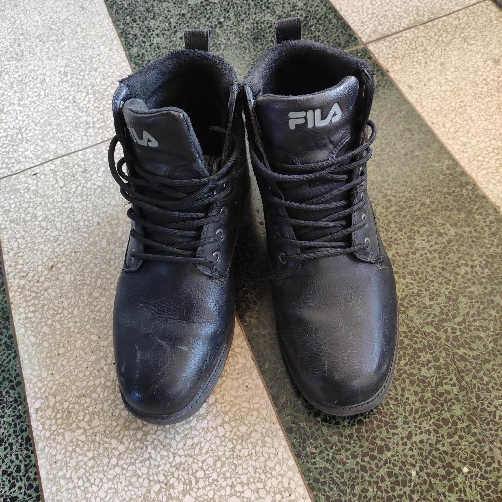 Fila botten heren zwart, Bottes, Enlèvement, Porté, Fila