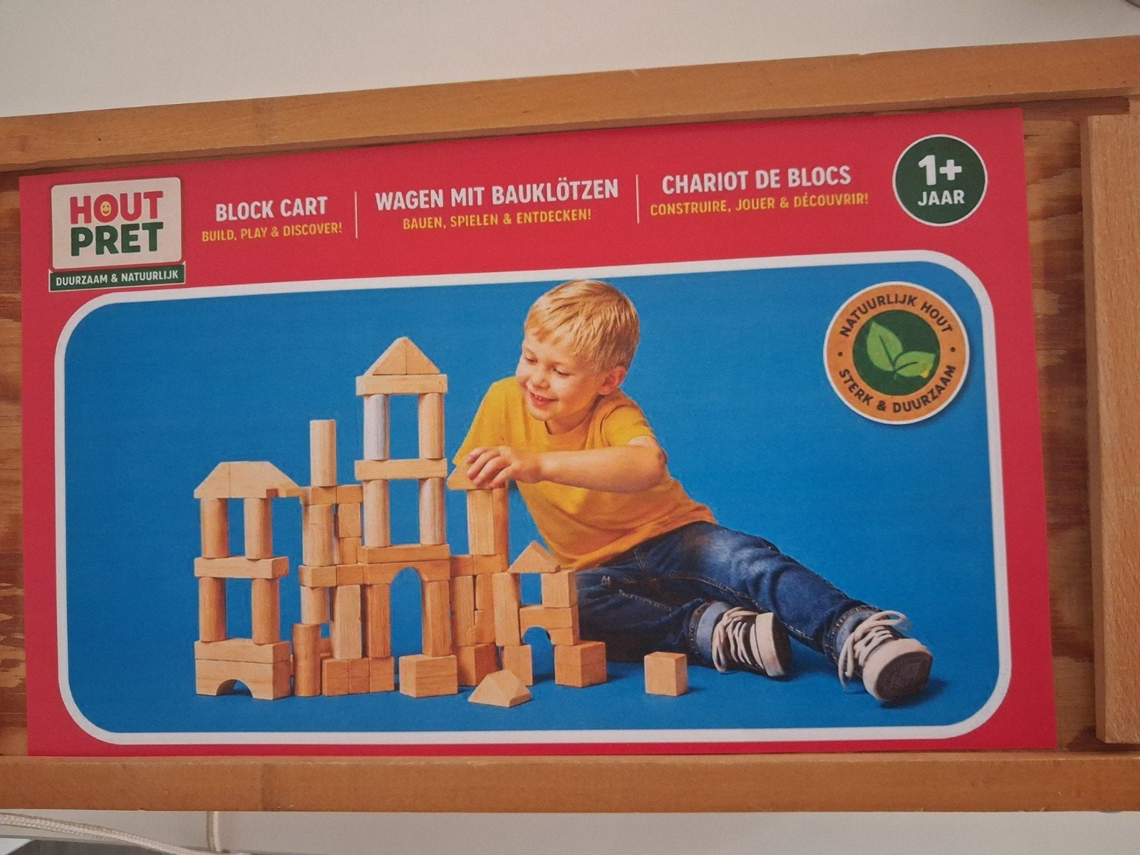 Vintage blokkenwagen, Kinderen en Baby's, Ophalen of Verzenden