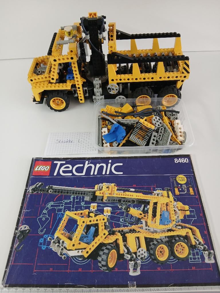 lego technic 8460 Mobiele kraan (1995) 2 in 1, Enlèvement ou Envoi, Lego, Ensemble complet, Instructions incluses