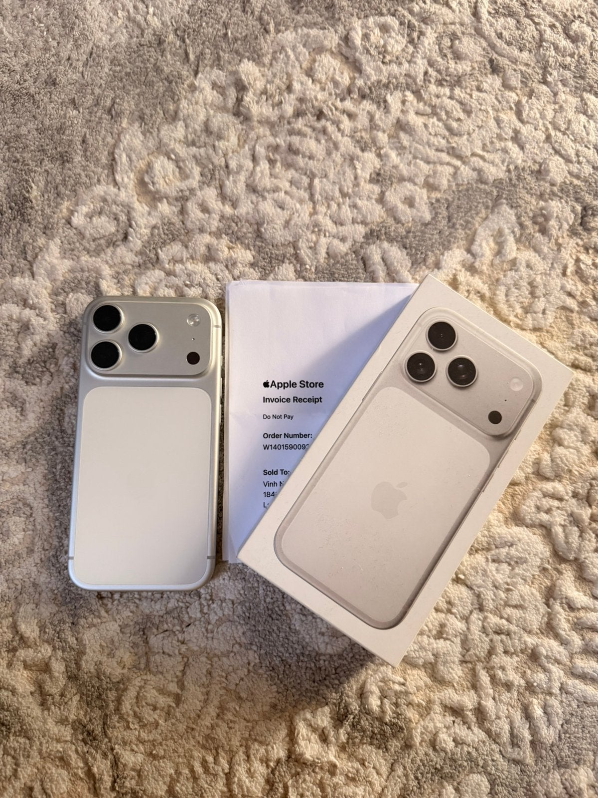 iPhone 17 Pro US / 512 GB / Silver / e-Sim / 100% / Facture, Télécoms, Téléphonie mobile | Apple iPhone, 512 GB, Autres modèles