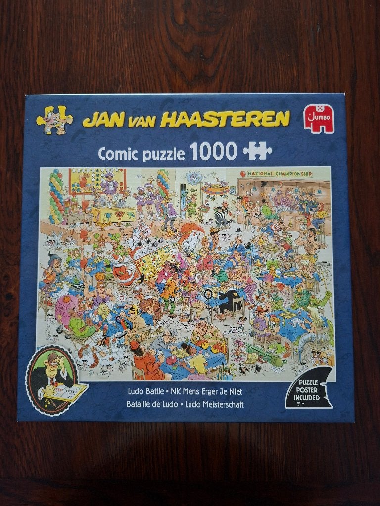 puzzel Jan van Haasteren 1000 stuks, Enlèvement ou Envoi, 500 à 1500 pièces, Comme neuf, Puzzle
