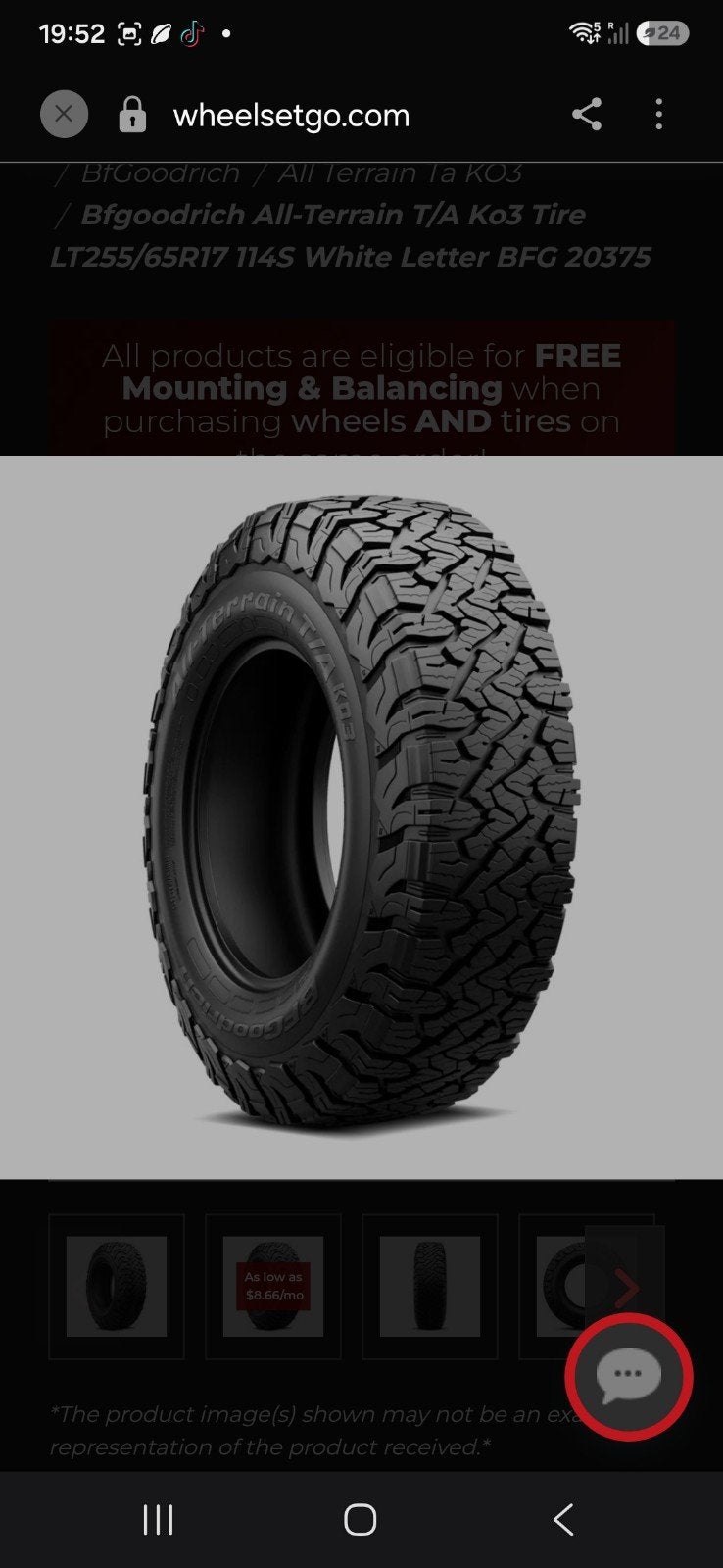 4 X4 banden BF Goodrich  zeer goeie staat, Enlèvement