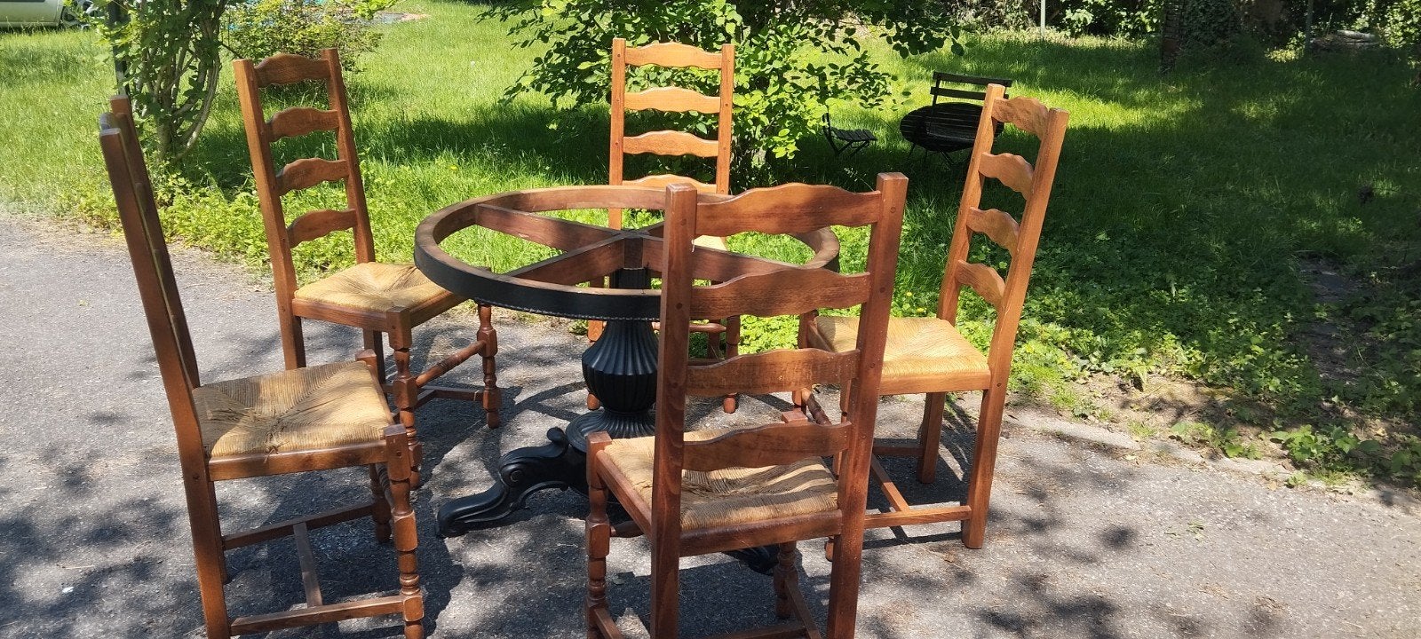 Chaises :5 chaises, Tissus