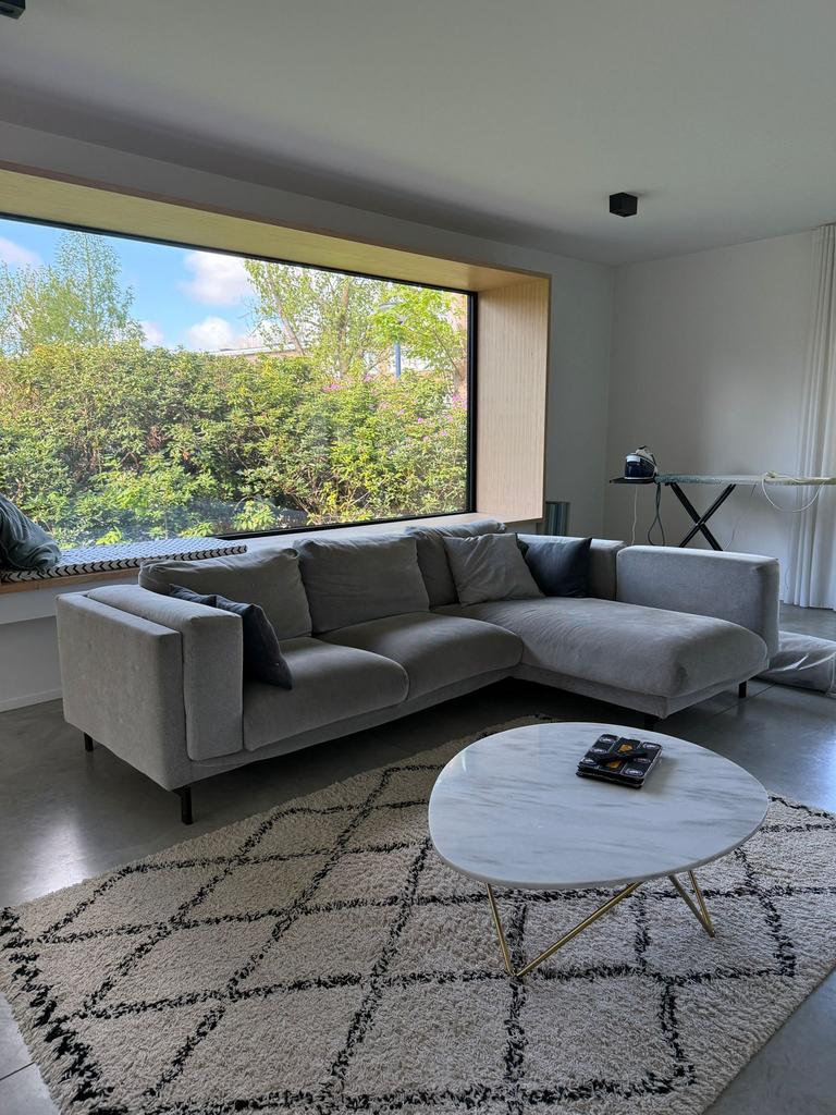 IKEA NOCKEBY - 3-zit chaise longue (incl tapijt), Ophalen, 250 tot 300 cm, Gebruikt, Driepersoons