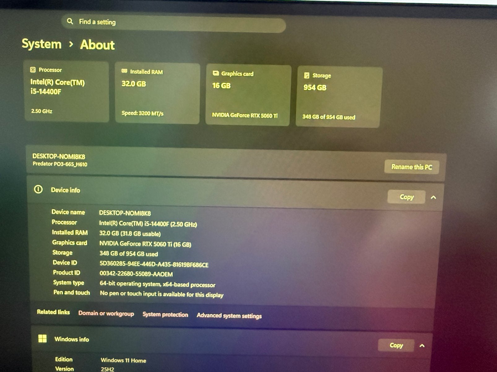 PC de jeu RTX 5060ti 16 Go neuf avec garantie, Enlèvement, Comme neuf