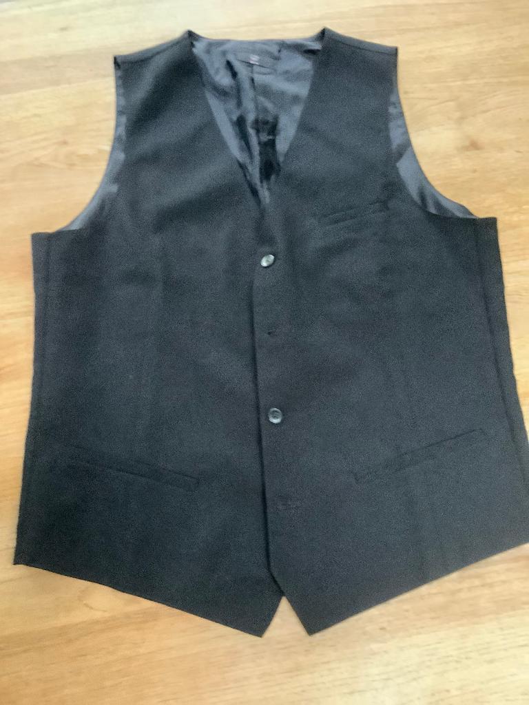 gilet, Kleding | Heren, Kostuums en vesten, Gedragen, Maat 52/54 (L), Zwart, Ophalen of Verzenden