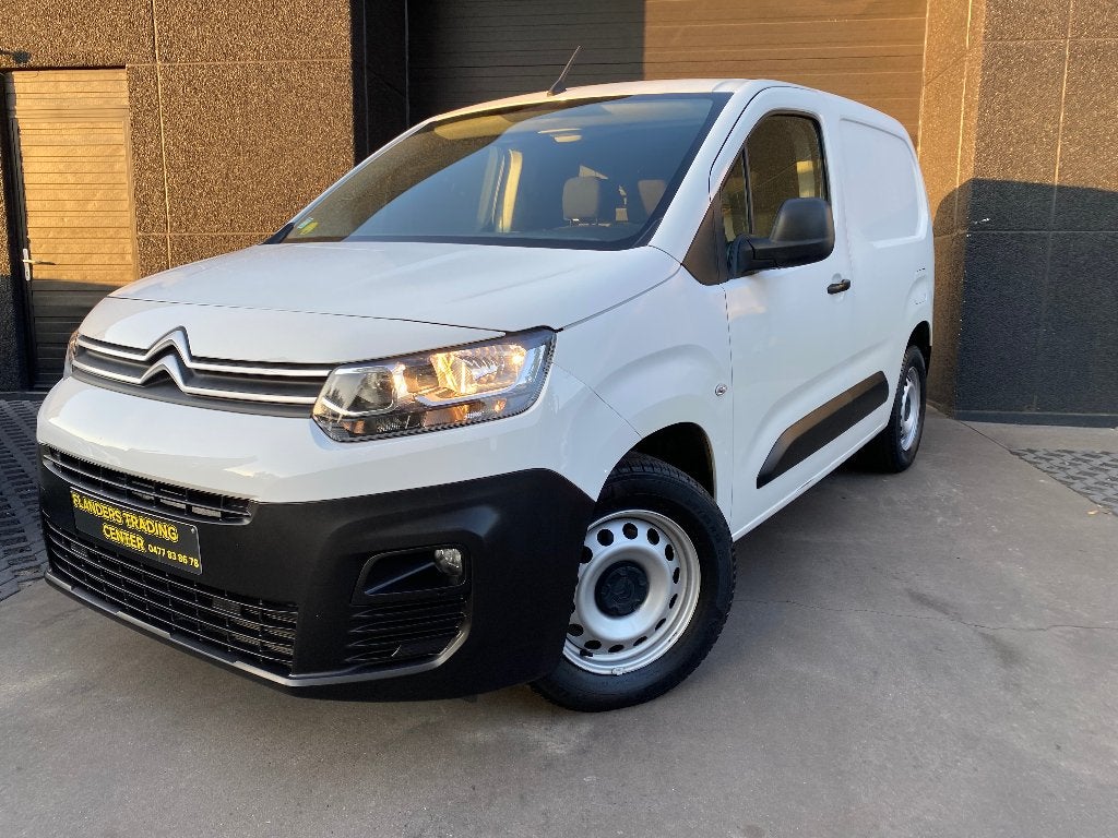 citroen berlingo 1.5d - 11/2020 - 52000km - 3 zit, Autos, Camionnettes & Utilitaires, 75 kW, Achat, Entreprise, Noir